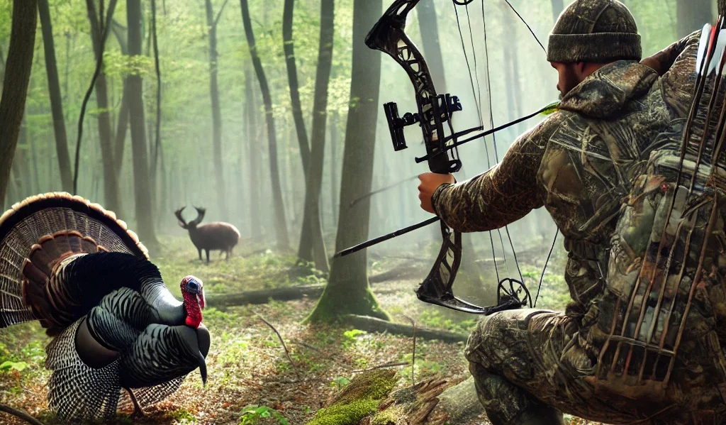 using guillotine broadheads for neck shot, archery equipment including realistic decoys