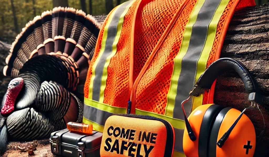 what colors should a safe hunter avoid wearing when hunting for wild turkey?