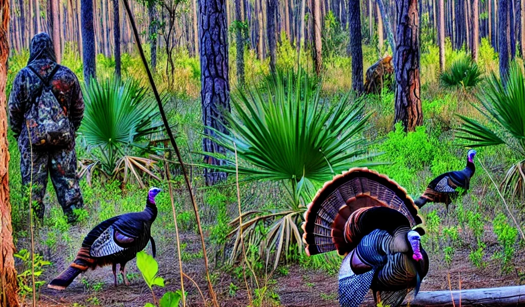 osceola turkey hunts with turkey permit, using ethical hunting practices equal a grand slam in south florida family lodging