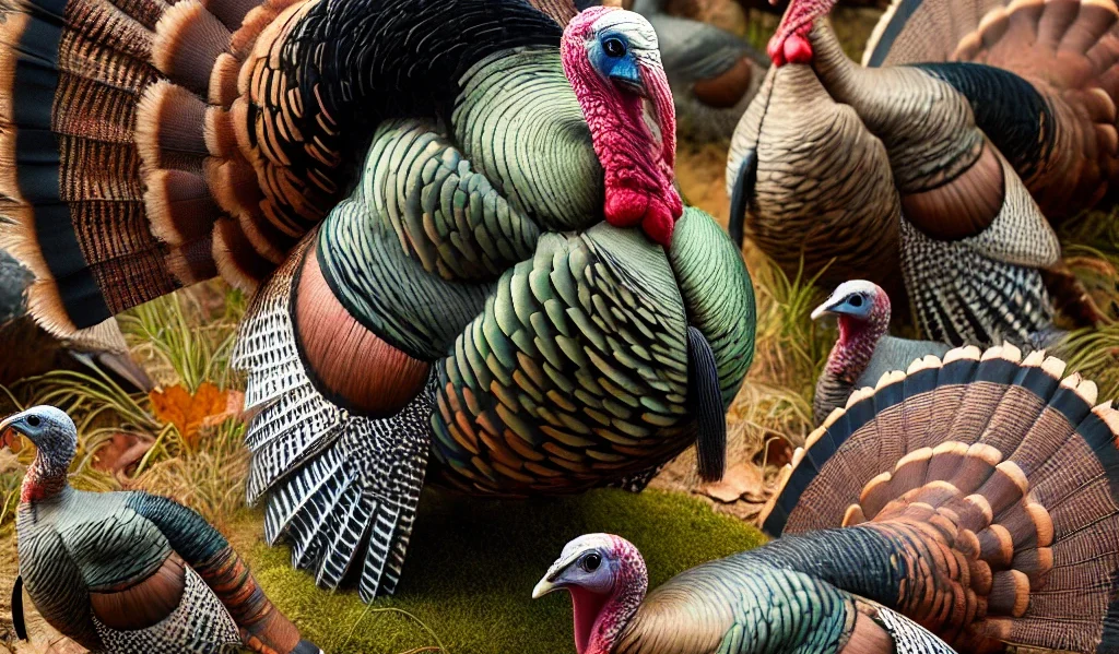 turkey hunting decoys, turkey hunting with hunting license, an avid hunter in hunting gear, hunters prefer locator calls